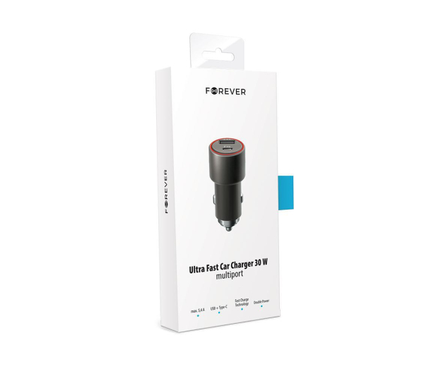 FOREVER Ładowarka samochodowa CORE 2xUSB PD 30W - 1380747 - zdjęcie 3